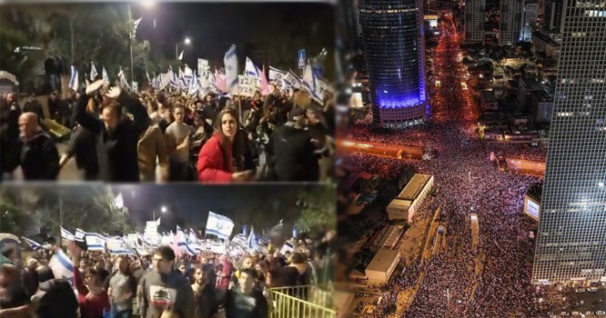 netanyaho-against-protest
