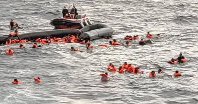 اسپین جانیوالی تارکین وطن کی ایک اور کشتی ڈوب گئی ،35 ہلاک