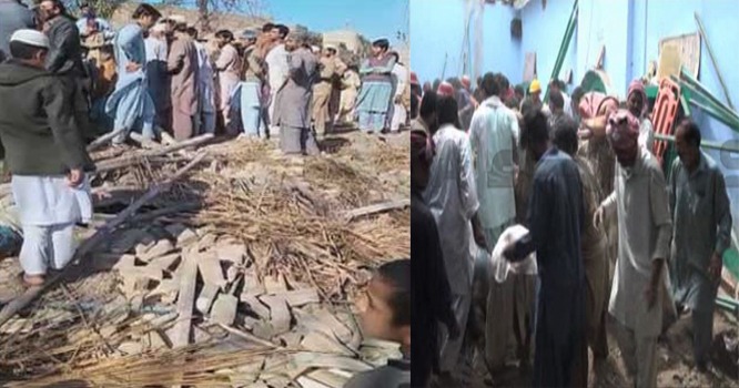 بنوں ، مدرسے کی چھت گرگئی، دو طالبعلم جاں بحق ، متعدد زخمی، ملبے تلے دبے بچوں کی تلاش جاری