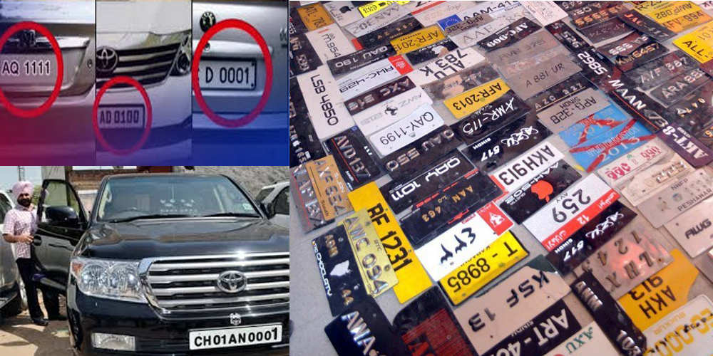 VIP number plates