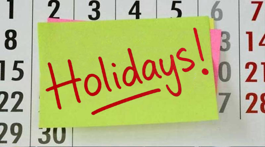 The federal government has declared public holidays.