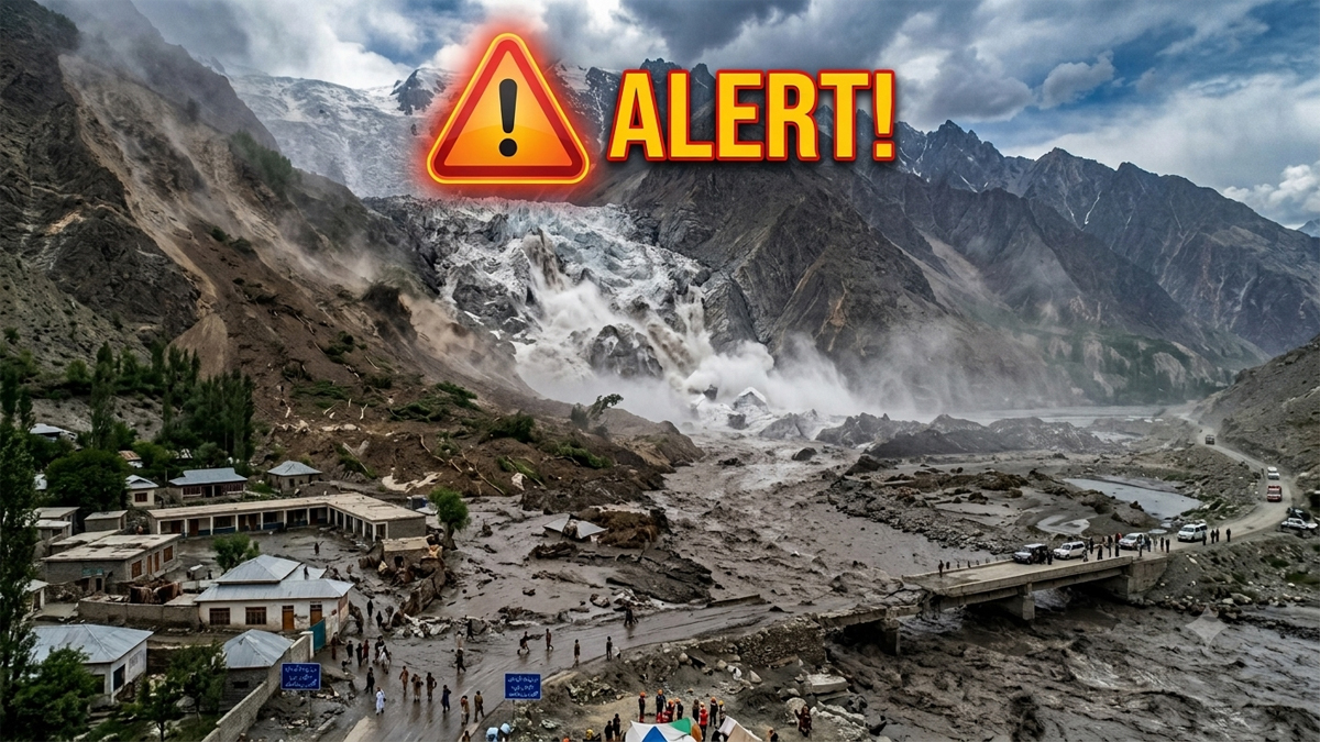 گلیشئیر برسٹ، لینڈ سلائیڈنگ اور سیلابوں کا الرٹ جاری