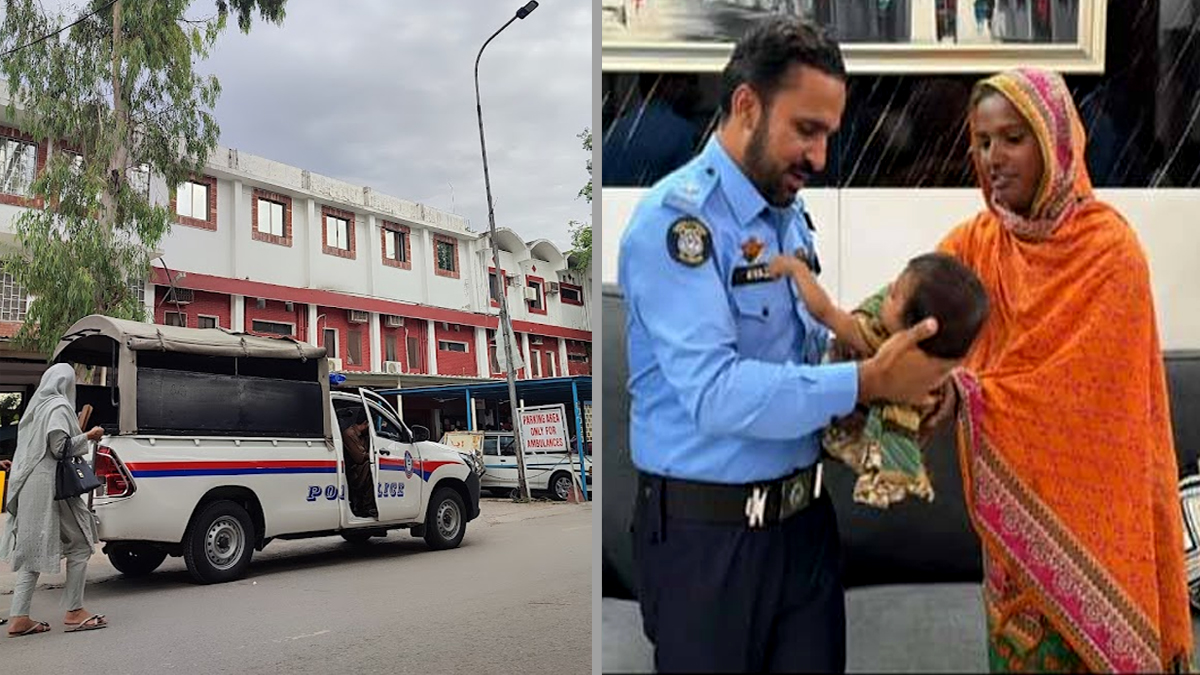 پولی کلینک کے باہر سے اغوا ہونے والی بچی بازیاب، ورثا کے حوالے کردی گئی